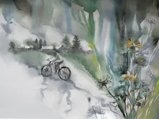 Rain bicicletta