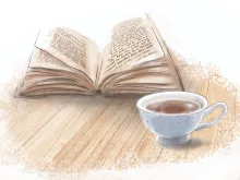 Book and tea