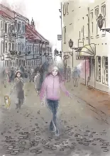 Girl at the street